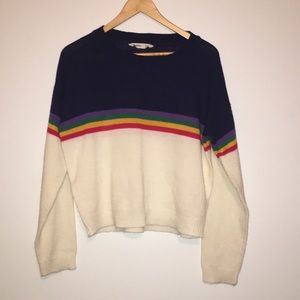 Bluenotes Rainbow Sweater XL